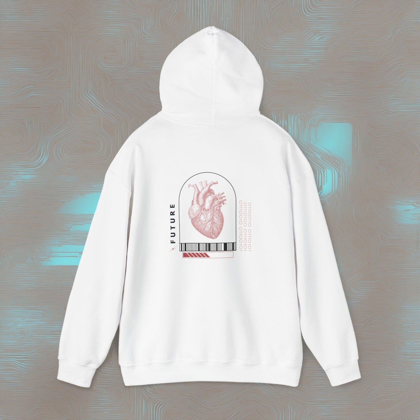 "Analog Heart, Digital Soul" Hoodie. Where retro pulses meet digital beats.