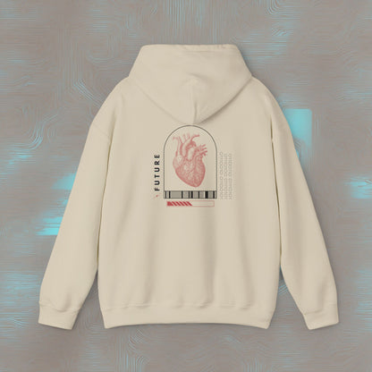 "Analog Heart, Digital Soul" Hoodie. Where retro pulses meet digital beats.
