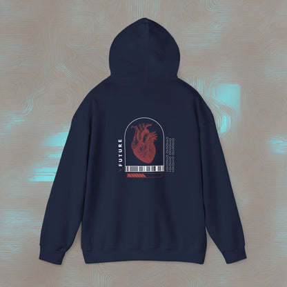 "Analog Heart, Digital Soul" Hoodie. Where retro pulses meet digital beats.