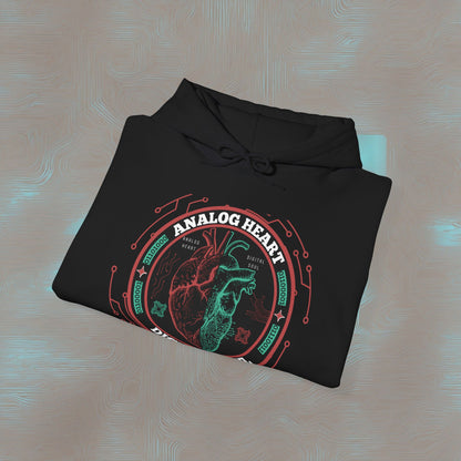 "Analog Heart, Digital Soul" Hoodie. Where retro pulses meet digital beats.