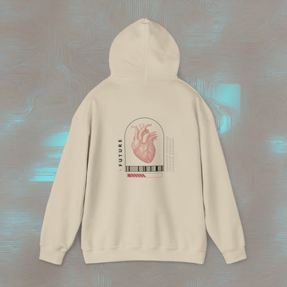 "Analog Heart, Digital Soul" Hoodie. Where retro pulses meet digital beats.