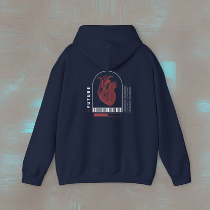 "Analog Heart, Digital Soul" Hoodie. Where retro pulses meet digital beats.