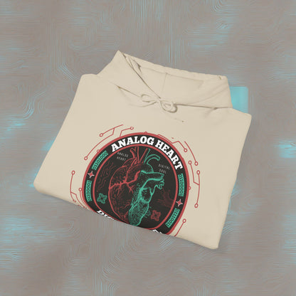 "Analog Heart, Digital Soul" Hoodie. Where retro pulses meet digital beats.