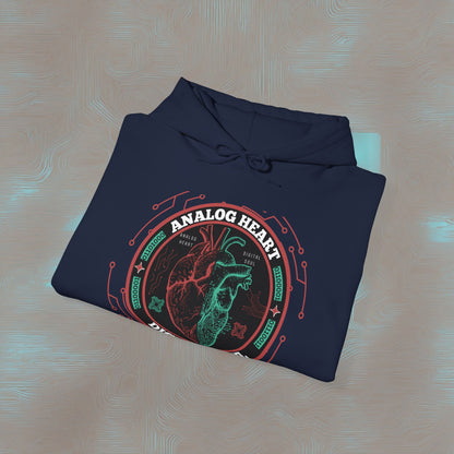 "Analog Heart, Digital Soul" Hoodie. Where retro pulses meet digital beats.