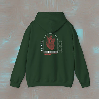 "Analog Heart, Digital Soul" Hoodie. Where retro pulses meet digital beats.