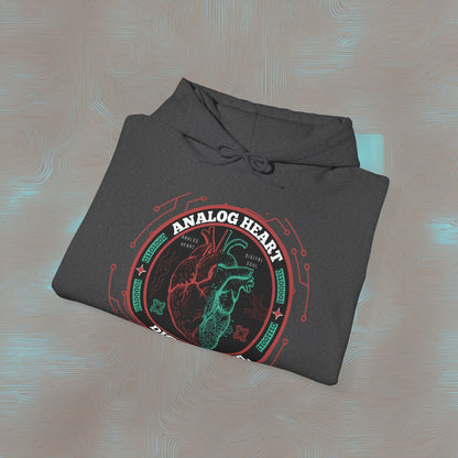 "Analog Heart, Digital Soul" Hoodie. Where retro pulses meet digital beats.