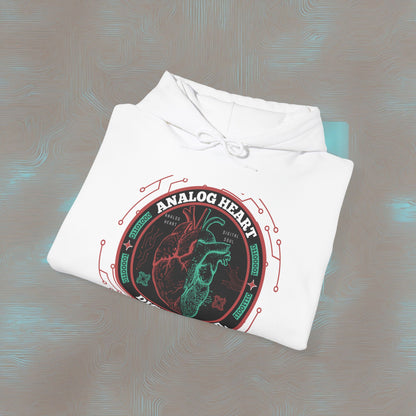 "Analog Heart, Digital Soul" Hoodie. Where retro pulses meet digital beats.